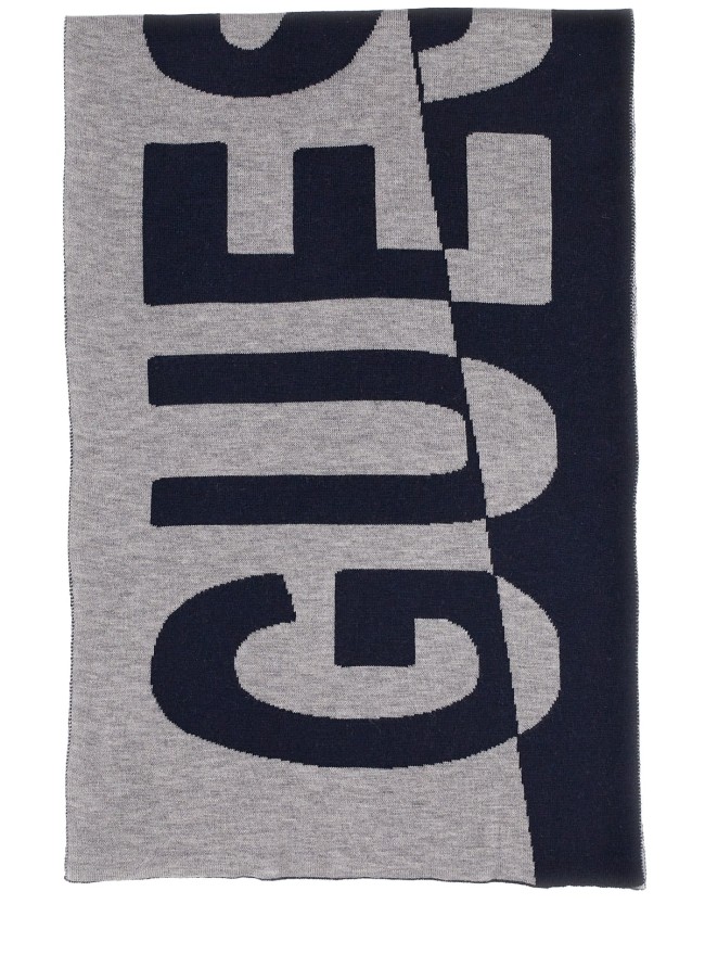 BUFANDA NEGRA Y GRIS GUESS