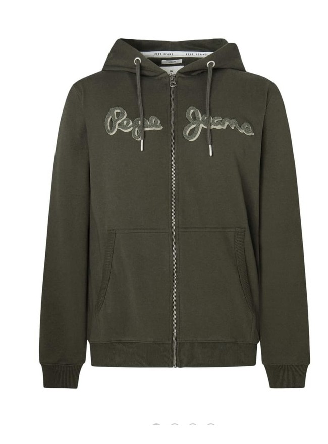 SUDADERA PEPE JEANS RYAN ZIP VERDE OLIVA