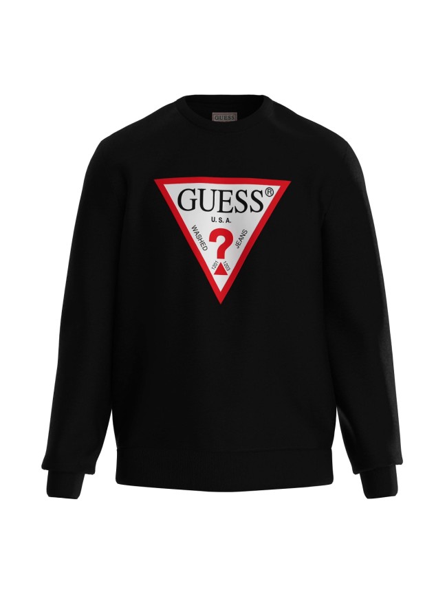 SUDADERA GUESS TRIANGULO NEGRA