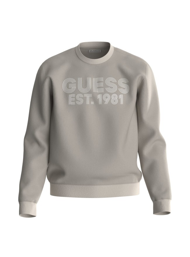 SUDADERA GUESS CRUDA LETRAS BORDADAS