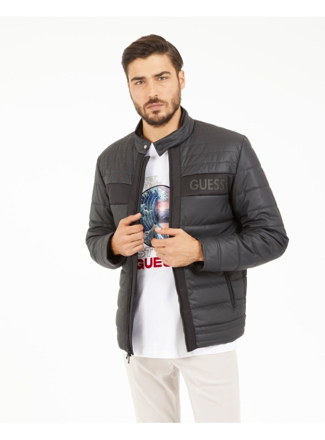 CHAQUETA GUESS ECO PIEL NEGRA