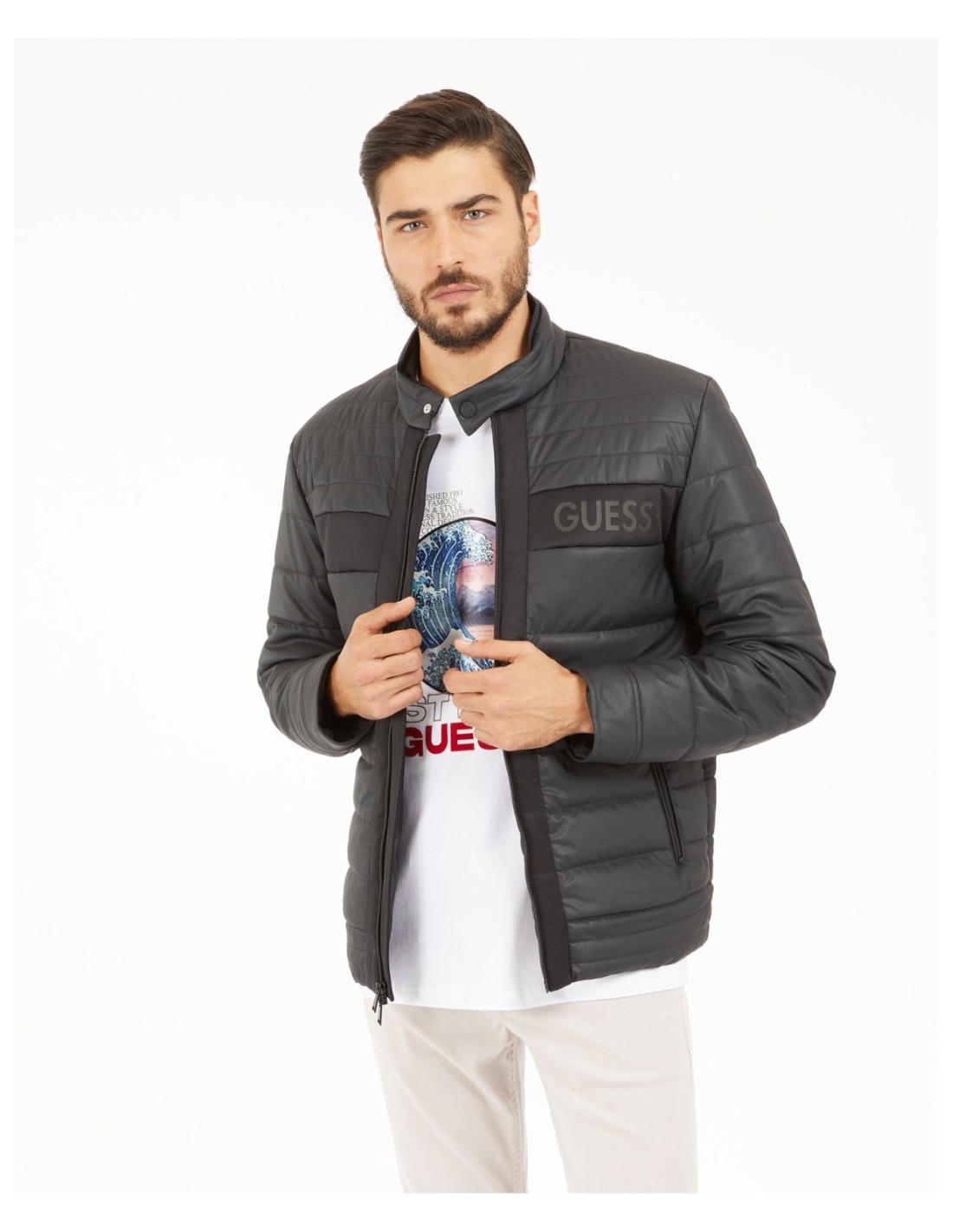 Chaqueta guess negra outlet