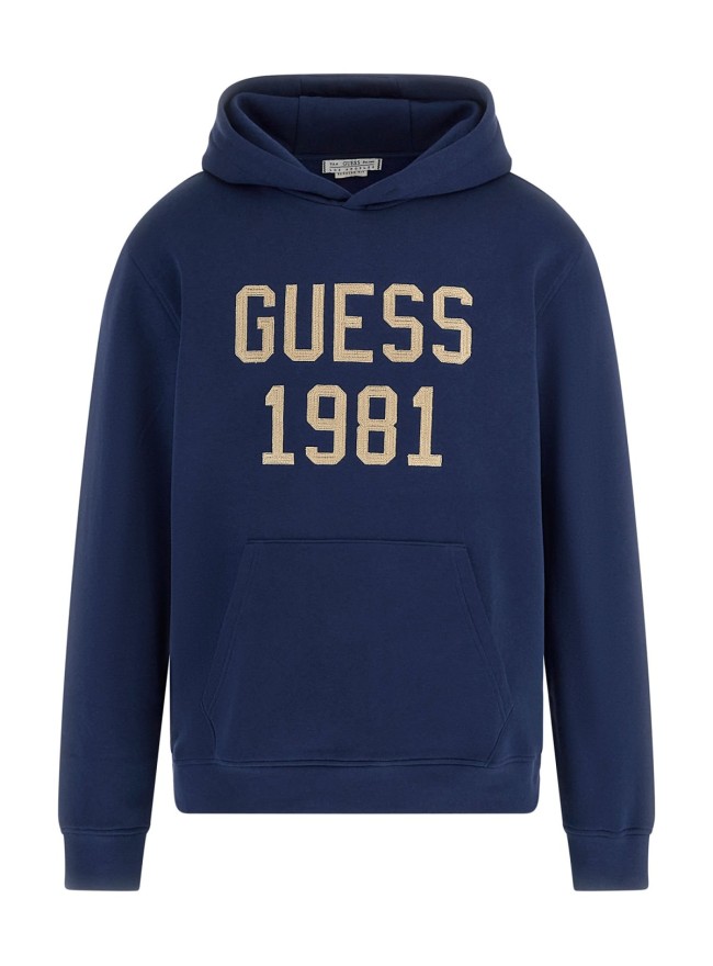 SUDADERA GUESS MARINO LETRAS CAMEL