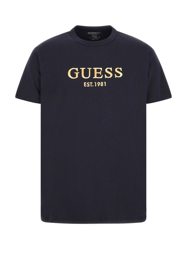 CAMISETA GUESS MARINO BORDADO AMARILLO