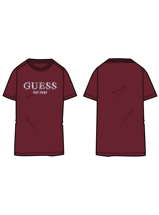 CAMISETA GUESS GRANATE