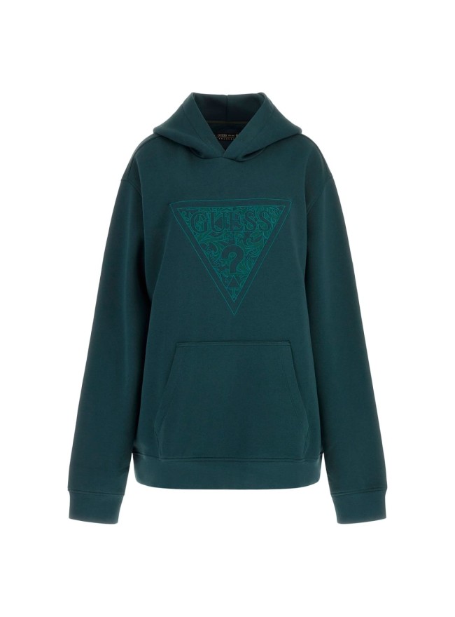 SUDADERA GUESS VERDE BOTELLA CAPUCHA