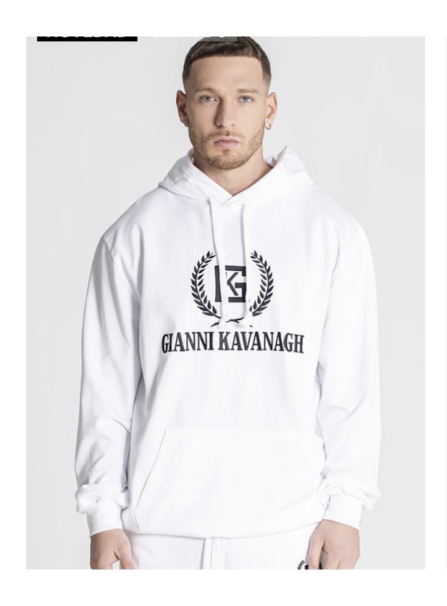 SUDADERA GIANNI KAVANAGH UNITY BLANCA