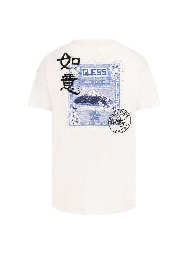 CAMISETA GUESS BLANCA PARCHE DETRAS