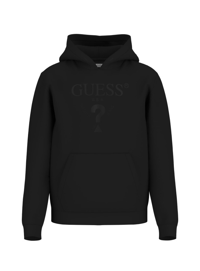 SUDADERA GUESS NEGRA CAPUCHA