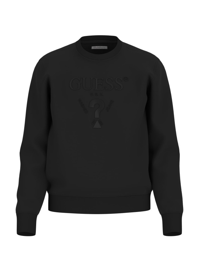 SUDADERA GUESS NEGRA BORDADA ?