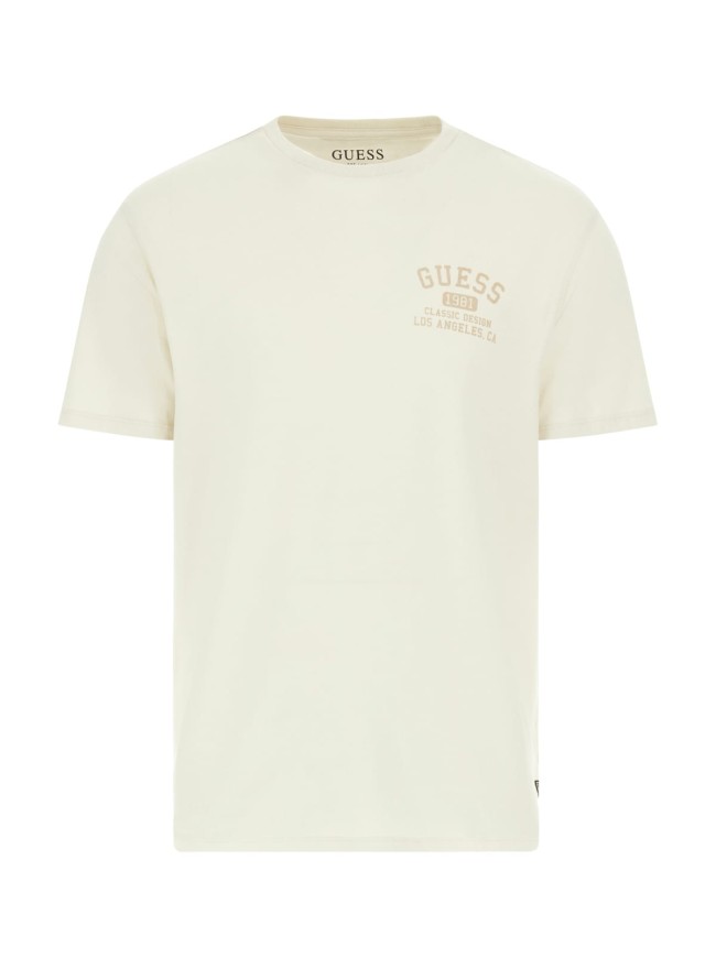 CAMISETA GUESS BEIGE DIBUJO ESPALDA